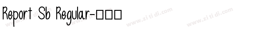 Report Sb Regular字体转换 Report Sb Regular字体转换